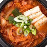 Kimchi Stew · Spicy stew made of kimchi and pork or beef.
