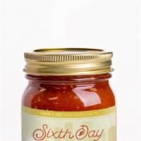 Habanero Hot Salsa · Now we're starting to turn up the heat on you with this one! Sixth Day Snacks award-winning ...