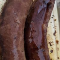 Pork Brats(2) · One brat on the side or added to meal if indicated or already added.