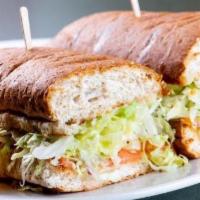 Hoagie · Your choice of meat on a garlic toasted white or wheat hoagie bun. Topped with lettuce, toma...