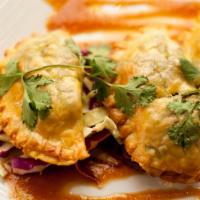Beef Patties · A curry beef mixture stuffed into pastry shells & baked until golden. Served with a lively g...