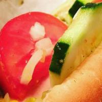 Boz Hot Dog · Our classic Boz hot dog, served on a steamed hot dog bun with your choice of condiments.