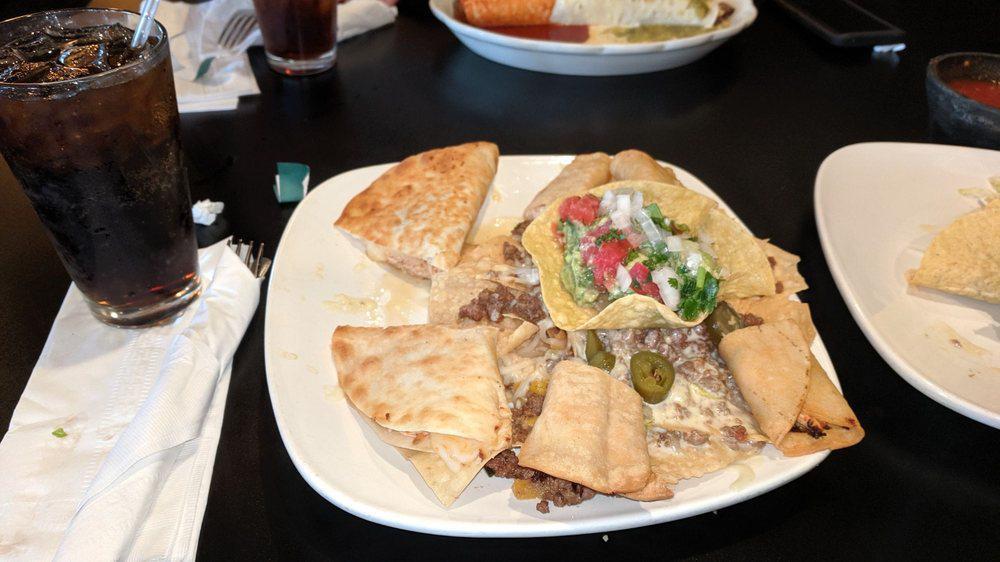 Villa Sample · Can’t make up your mind between chicken quesadillas, beef taquitos and beef nachos. Enjoy them all... with guacamole, pico de gallo, jalapeño and cheese.