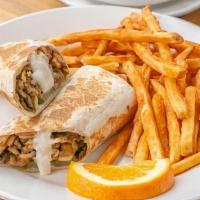 Shawarma Sandwich · Marinated chicken or beef in our Mediterranean spice blend and grilled to perfection. Your c...