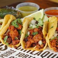 Taco Dinner · Popular item. Choose two: soft or crispy, with choice of beef or chicken topped with lettuce...