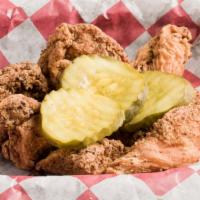 Hand-Cut Nashville Nuggets · 100% organic free-range chicken breast, cut into chunks, rested in buttermilk seasoned & dou...