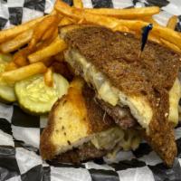 Widmer Melt · Featuring widmer specialty brick cheese, Grilled Onions on Marble Rye.