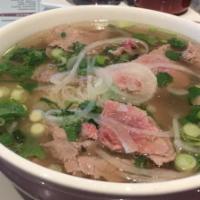 Pho Well Done Flank And Eye Round Steak · 