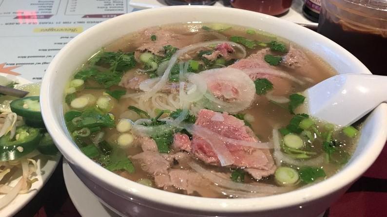 Pho Well Done Flank And Eye Round Steak · 