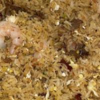 Special Combination Fried Rice · Shrimp, pork, pork sausage, fried rice, eggs, and green onions.