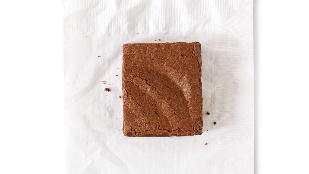 Chocolate Brownie - New Recipe · Fudgy brownie, chocolate brownie. [Cal 340]