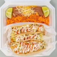 Taco American Combo Meal · A flour taco filled with your choice of meat, lettuce, tomato, sour cream and cheese.