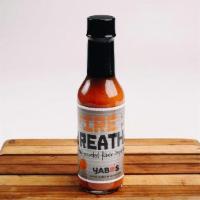 Garlic Fire-Breather Bottle. · Well rounded flavor. Ample heat.