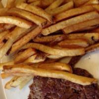 Hamburger Steak 6Oz · Served with texas toast and your choice of two sides cole slaw, cottage cheese, fries, tots ...