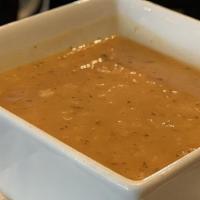 Mercimek Cobra (Lentil Soup) · Red lentils combined with pureed potatoes, celery, carrots and onions.