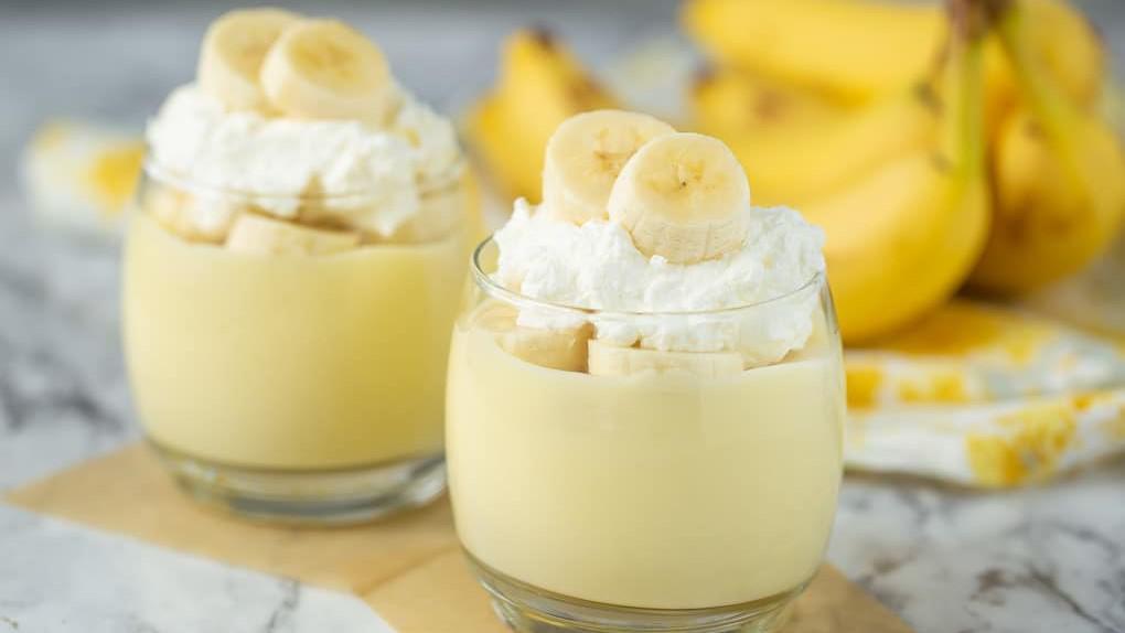 Banana Pudding · layers of sweet vanilla flavored custard, and sliced fresh bananas