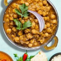 Are You Chana Get Me?  · Chickpeas traditionally cooked in heavy whipping cream, onion gravy, tomato gravy and our ho...
