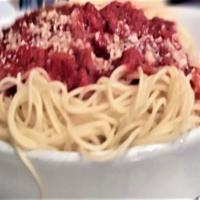 Pasta With Marinara · Choice of angel hair, penne or spaghetti.