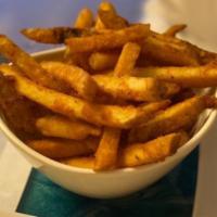 Seasoned Fries · Bowl of seasoned fries.