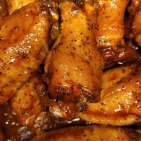 Wings (12) Half & Half · Southern rubbed wings tossed in your choice of sauce Graystone ,jerk, buffalo, Korean BBQ, h...