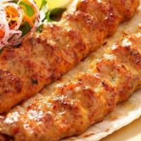 Tandoori Chicken Kabab Bbq · Ground chicken mixed with crushed vegetables, Our House spices, Charcoal grilled in our tand...