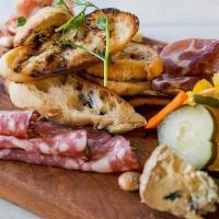 Basic Board · selection of meats, cheeses and accouterments