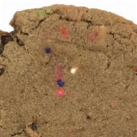 Bro Cookie (Half Dozen) · L's famous brownies infused in our original dough. **Contains Dairy, Egg, Wheat**