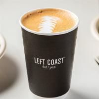 Coconut-Oat Latte · Left Coast Espresso, full-fat coconut milk, oat milk