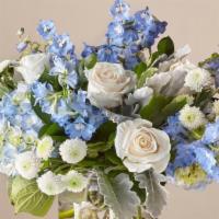 Clear Skies Bouquet · A garden mix of seasonal flowers in a vase