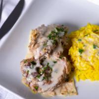 Mansaf · Feeds six people. Mansaf lamb with marinated curry flavored rice.
