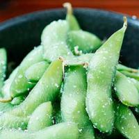 Edamame · Lightly salted steamed soybean.