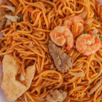 Combo Lo-Mein · Lo-Mein with shrimp, beef, chicken, chopped carrot, onion, napa, celery and cabbage. 
Served...