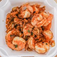 Shrimp On The Side · Stir fried shrimp with some eggs and onions.
15 shrimps
No additions can be added.