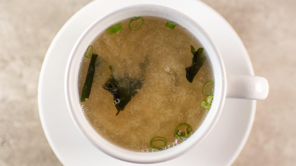 Miso Soup · Bean paste with seaweed, tofu and scallion.