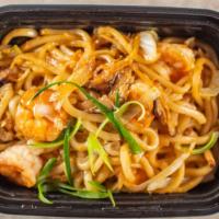 Yaki Udon Or Soba · Pan fried udon or soba. Choice shrimp, beef or chicken.