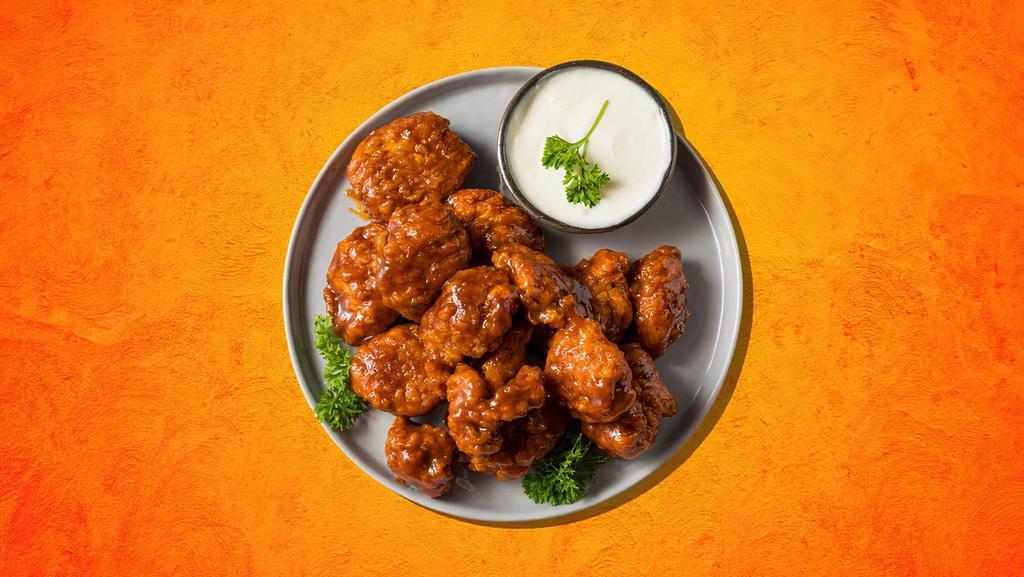Boneless Buffalo Wings · Boneless chicken wings with choice of your favorite wing style. Served with blue cheese or ranch dressing.