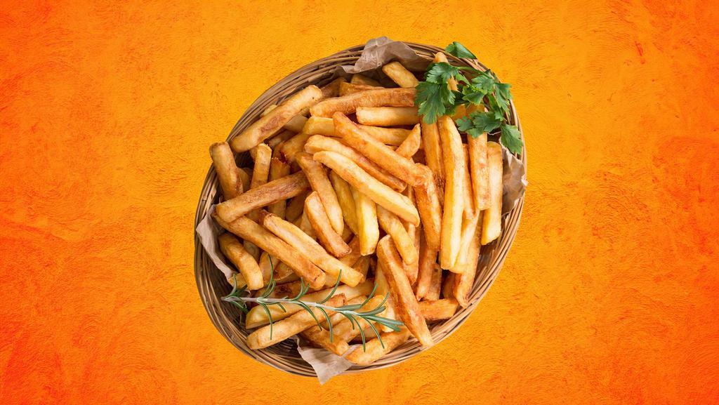 Golden Fries · Golden fried to a crisp and seasoned