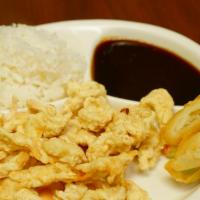 Popcorn Chiken · For children 10 years under. served with steamed rice and vegetable spring roll.