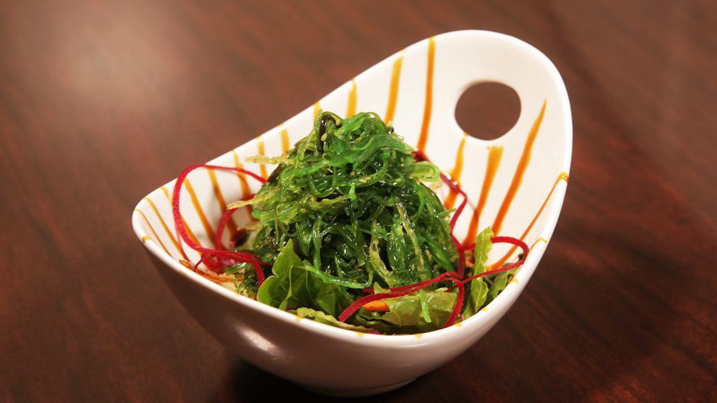 Seaweed Salad · Marinated Japanese seaweed salad.