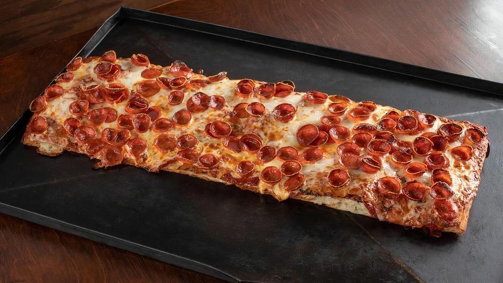 Pepperoni Roman · smoked pepperoni, pizza sauce, mozzarella
