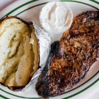 New York Strip Dinner · The first choice of steak lovers! 12 oz tender and full-flavored steak prepared to your liki...
