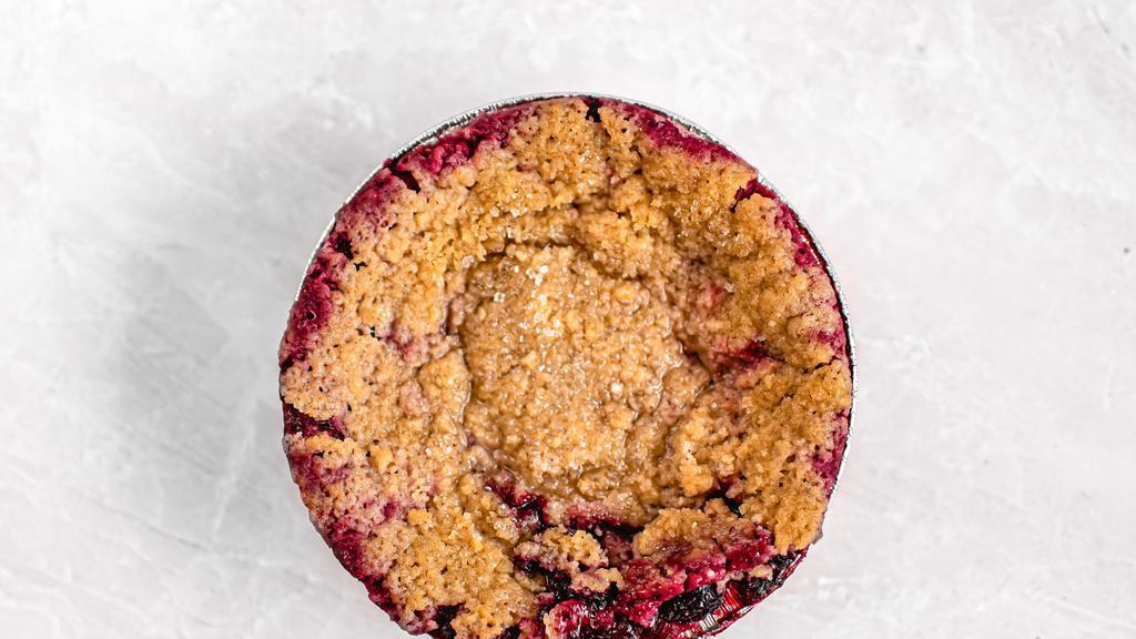 Mixed Berry Cobbler · Mixed berry cobbler with an oatmeal crumble.