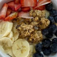 Oatmeal Loaded · Brown sugar, granola, raisin, strawberry, banana, blueberry, honey