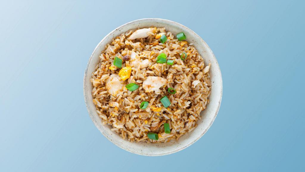 Chicken Fried Rice  · Long grain aromatic rice wok tossed with chicken, mixed vegetables and Indo-Chinese sauces