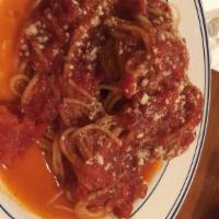 Spaghetti · Your choice of marinara, meat sauce or meatballs.