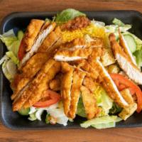 Chicken House Salad · Choice of crispy or grilled chicken. Lettuce, shredded American cheese, croutons, tomato & c...