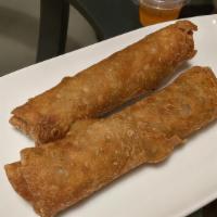 Pork Egg Roll · 1 piece. Minced pork and mixture of vegetable wrapped with wonton skin and deep fried. Serve...