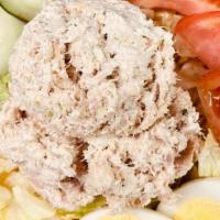 Tuna Salad · Crisp lettuce, white tuna, cucumber, tomato and egg.