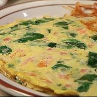 Spinach & Feta Omelette · Made with spinach, feta cheese, onion and tomato.