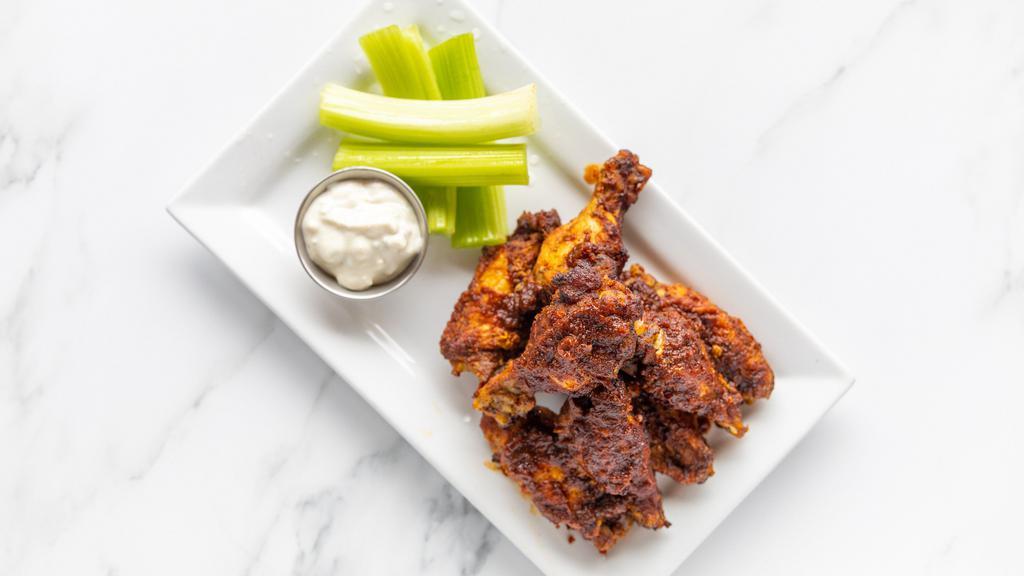 Smokin' Hot Wings · Gluten-free. Served with your choice our house made sauces: MB nice BBQ, hellcat inferno, black cat diablo or house buffalo.